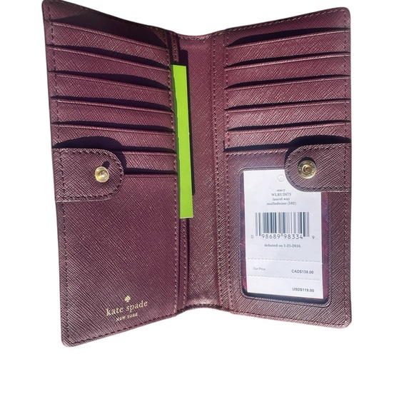 NWT Kate Spade Leather Wallet - Picture 3 of 4
